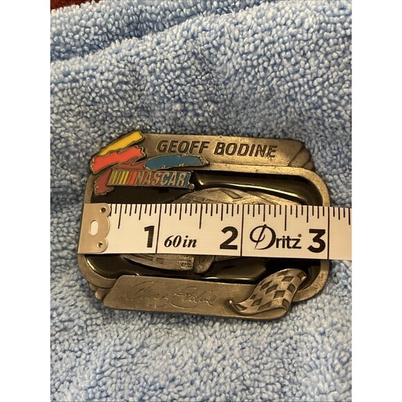 VINTAGE NASCAR GEOFF‎ BODINE #554 LIMITED EDITION BELT BUCKLE AMERICAN LEGENDS - Picture 8 of 9